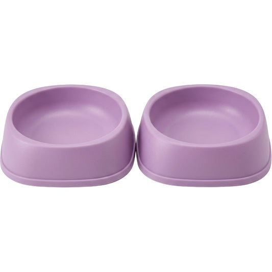 Acorng Kitten Shallow Bowl Pair Lilac 6 oz