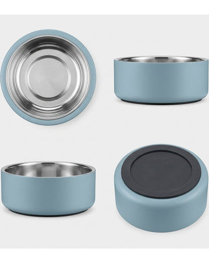 Acorng Stainless Pet Bowl Mist 28 oz Non-Slip Base